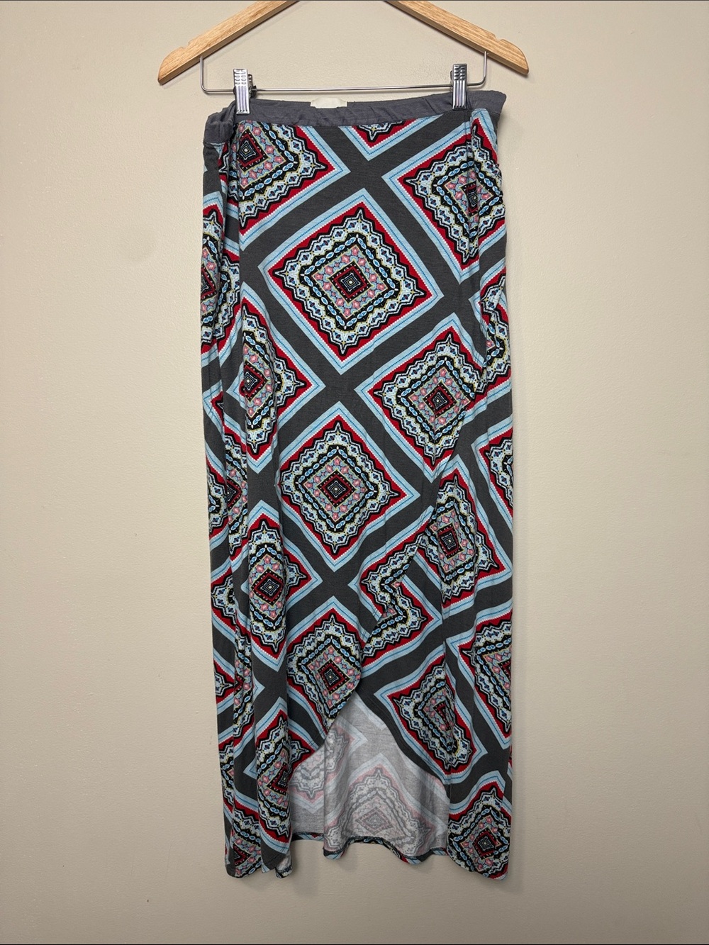 Maeve Geometric Print Maxi Skirt size L